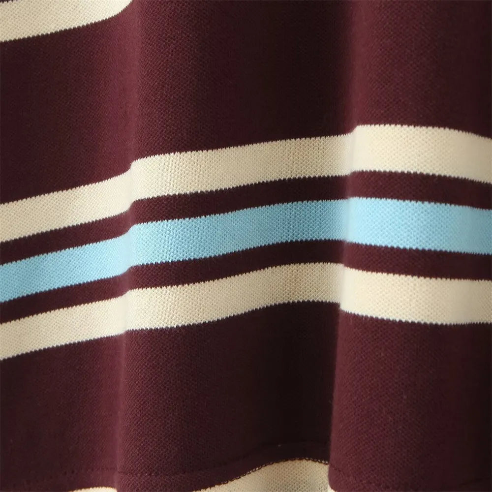 The Riviera Stripe Polo | Women's Striped Short Sleeve Polo Shirt