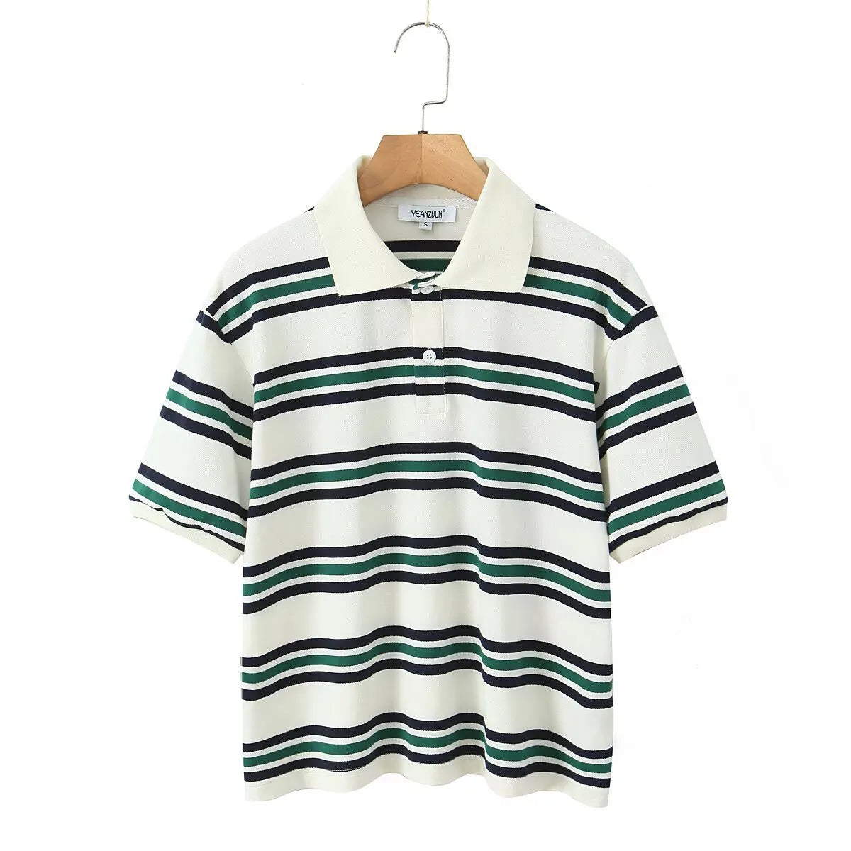 The Riviera Stripe Polo | Women's Striped Short Sleeve Polo Shirt
