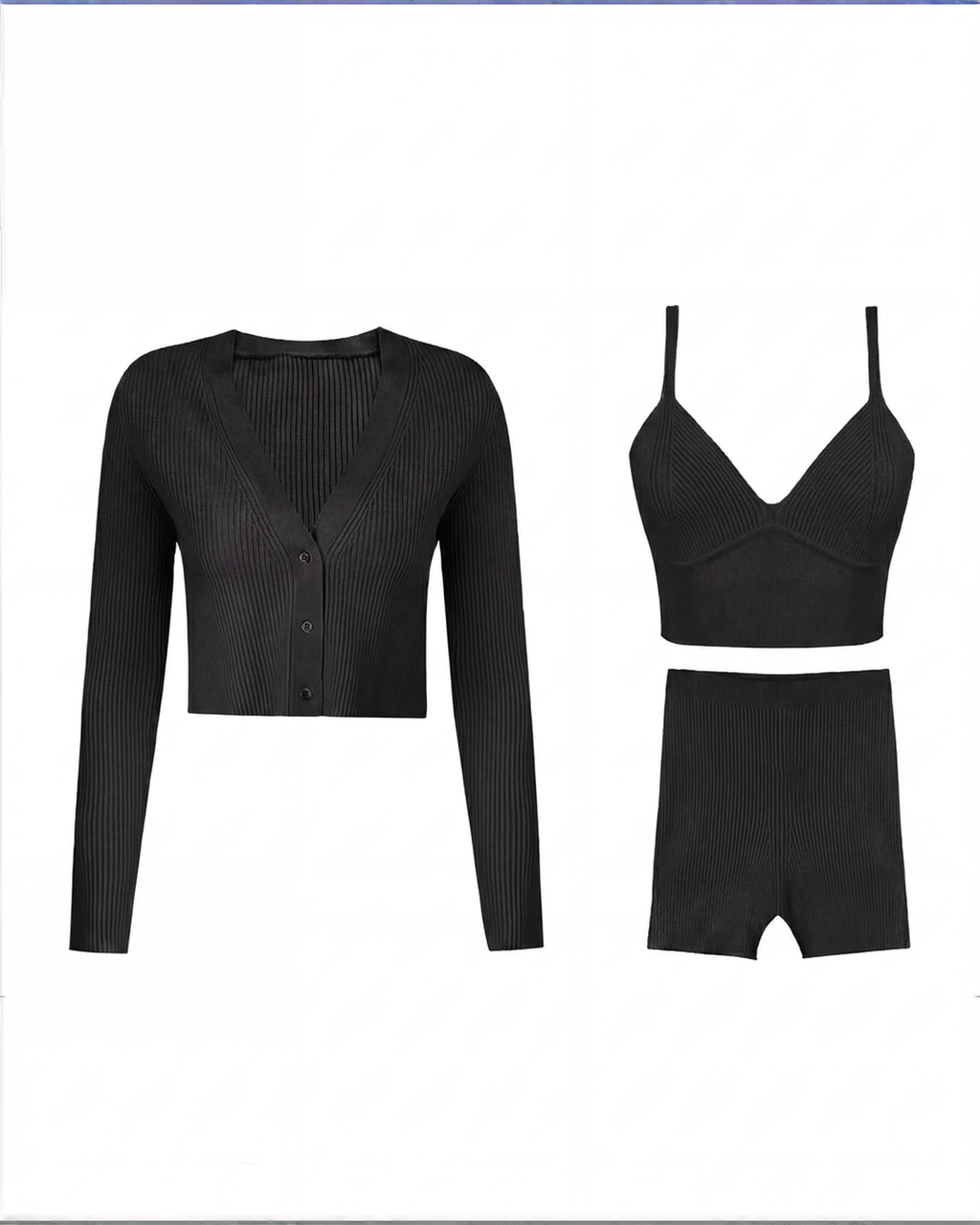 The Ritual Knit Set | 3-Piece Ribbed Lounge Set for Women