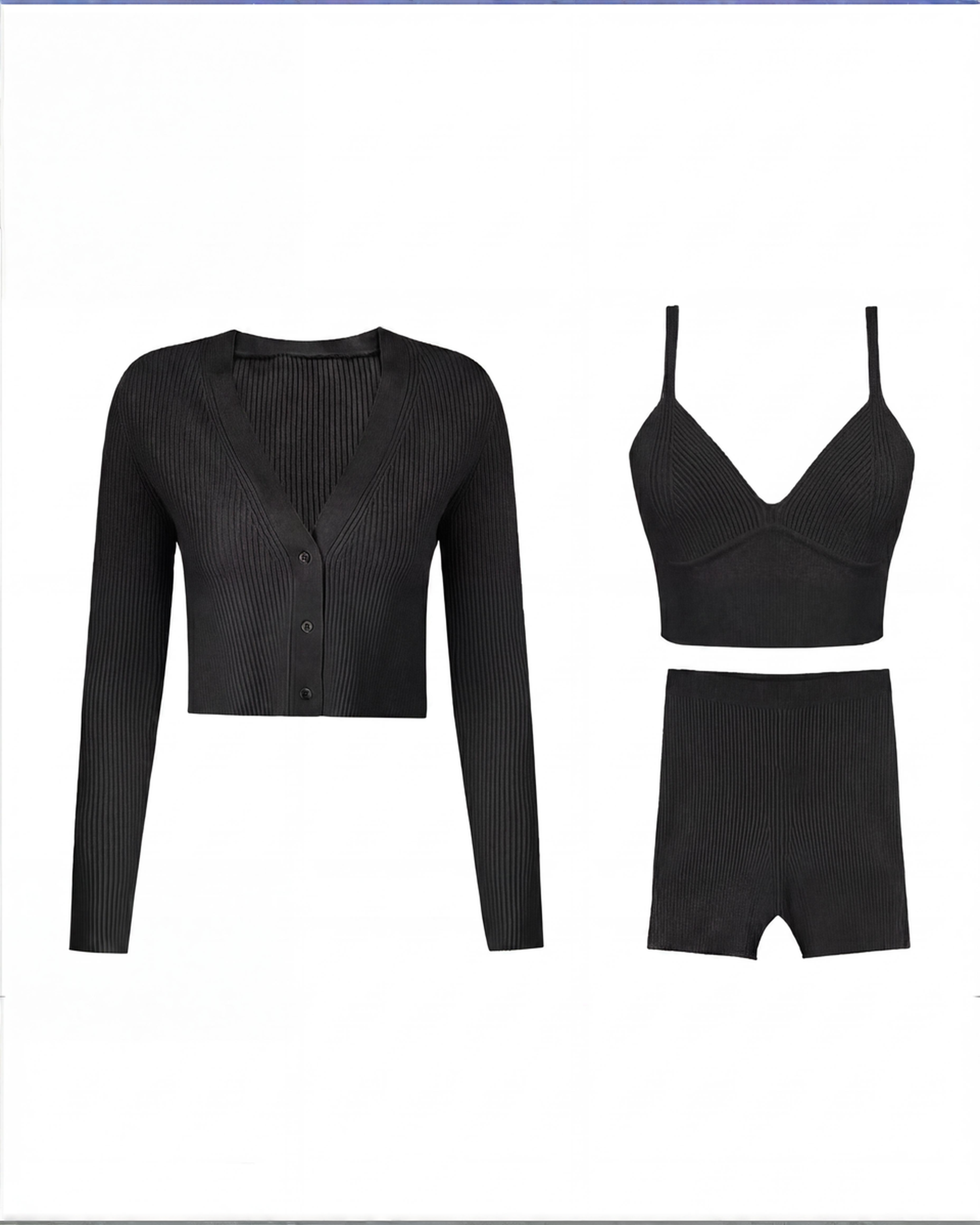 The Ritual Knit Set | 3-Piece Ribbed Lounge Set for Women